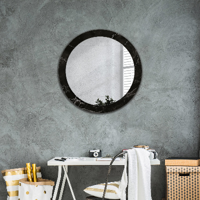 Ronde spiegel met decoratie Marmer