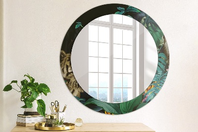 Bedrukte ronde spiegel Bos in de jungle