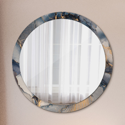 Bedrukte ronde spiegel Abstracte vloeistof