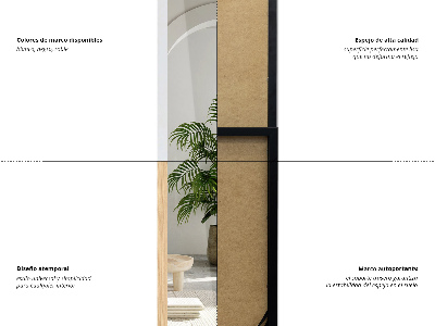 Staande spiegel in een witte lijst 36x156 cm