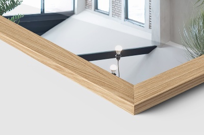 Staande spiegel in een eikenhouten lijst 36x156 cm