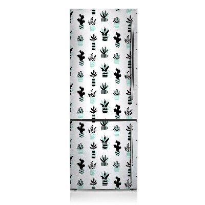 Magnetische bedrukte mat Minimalistische cactussen in potten