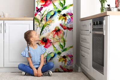 Magnetische bedrukte mat Kleurrijke bloemen