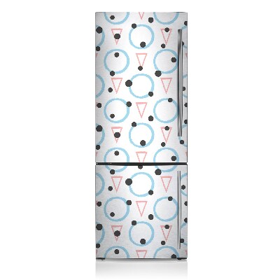Magnetische bedrukte mat Wielen en driehoeken