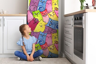 Koelkast magneet Gelukkige katten