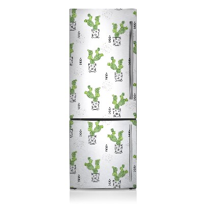 Magnetische bedrukte mat Groene cactussen