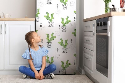 Magnetische bedrukte mat Groene cactussen