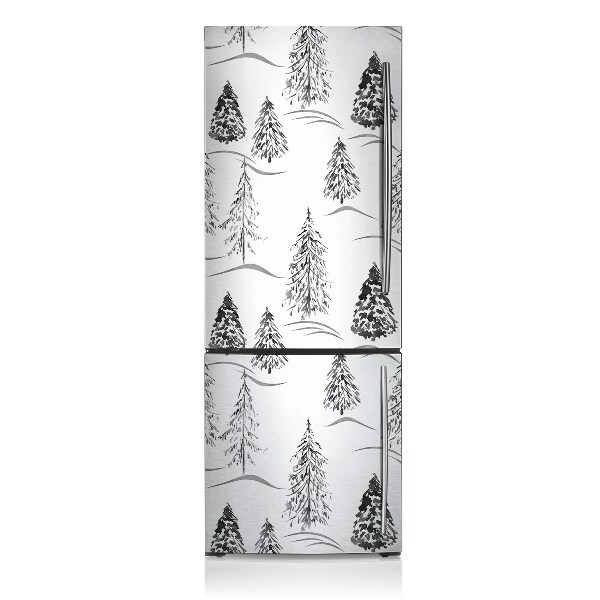 Koelkast magneet Winter kerstboom
