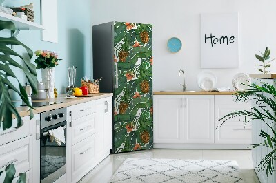 Magnetische bedrukte mat Tropische ananas
