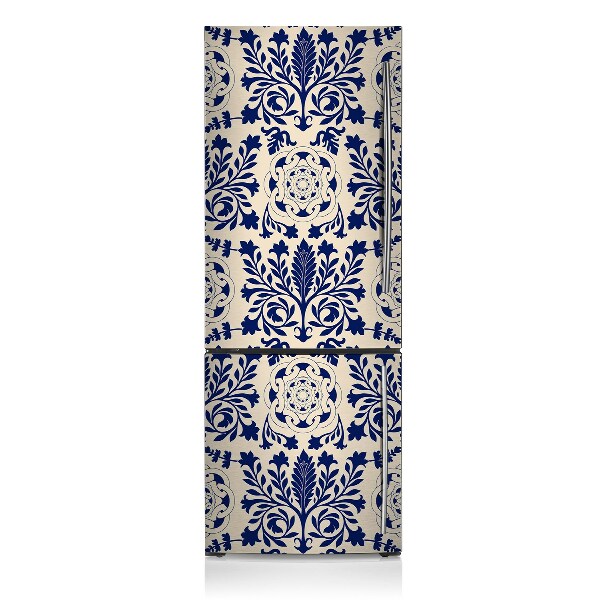 Koelkast magneet Blauw patroon