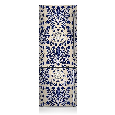 Koelkast magneet Blauw patroon