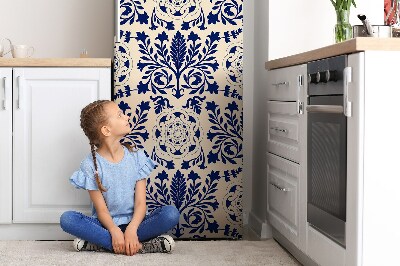 Koelkast magneet Blauw patroon