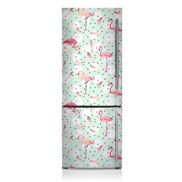 Magnetische bedrukte mat Flamingos
