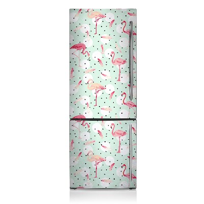 Magnetische bedrukte mat Flamingos
