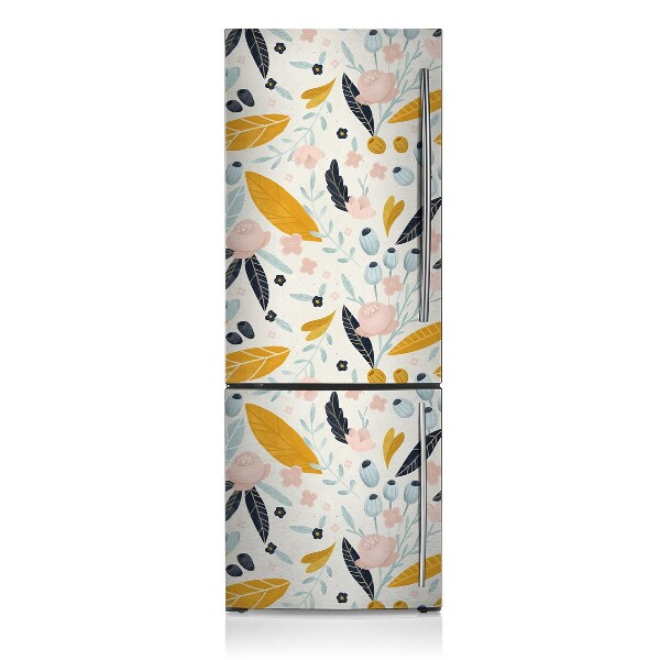 Magnetische bedrukte mat Pastel bladeren