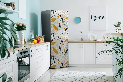 Magnetische bedrukte mat Pastel bladeren