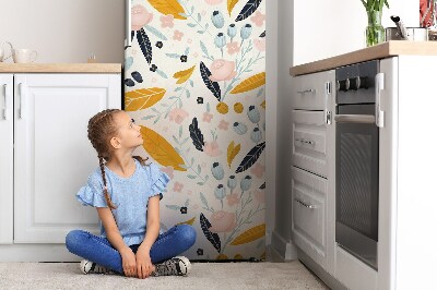 Magnetische bedrukte mat Pastel bladeren