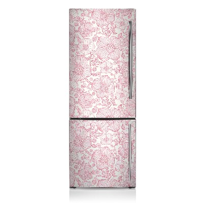 Magnetische bedrukte mat Flower tears line
