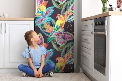 Koelkast magneet Kleurrijke papegaai