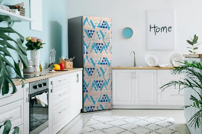 Magnetische bedrukte mat Patroon van driehoeken