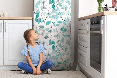 Magnetische bedrukte mat Aquarelbladeren