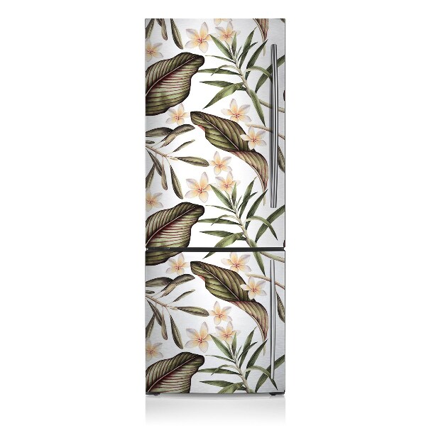 Magnetische bedrukte mat Bladeren en bloemen