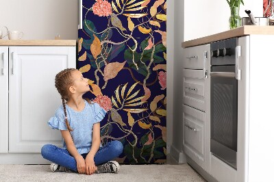 Magnetische bedrukte mat Geschilderde bloemen en bladeren