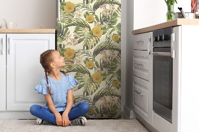 Koelkast magneet Tropische bloemen