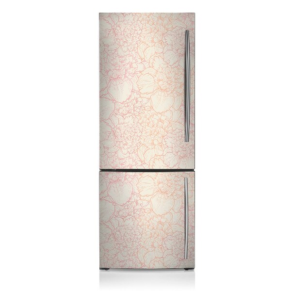 Magnetische bedrukte mat Roze peonies