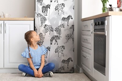 Magnetische bedrukte mat Tijger en zebra's