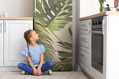 Magnetische bedrukte mat Tropische bladeren