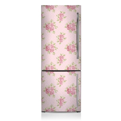 Magnetische bedrukte mat Een boeket roze bloemen