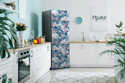 Magnetische bedrukte mat Flamingo's en vlekken