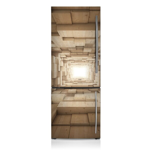 Koelkast magneet Houten abstractie