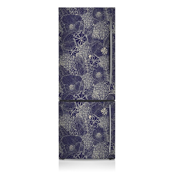 Koelkast magneet Blauw patroon
