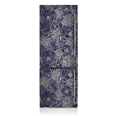 Koelkast magneet Blauw patroon