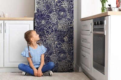 Koelkast magneet Blauw patroon