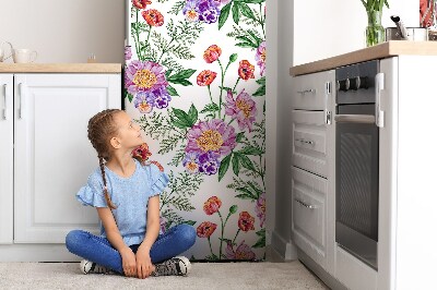 Magnetische bedrukte mat Pioenboeket