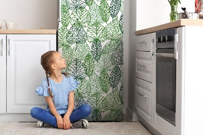 Magnetische bedrukte mat Bosbladeren