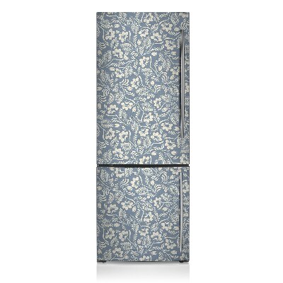 Koelkast magneet Blauw ornament