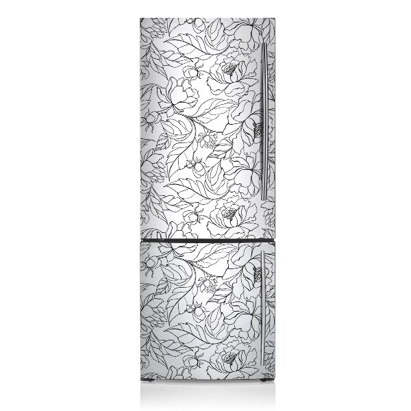 Magnetische bedrukte mat Pioenbloemen