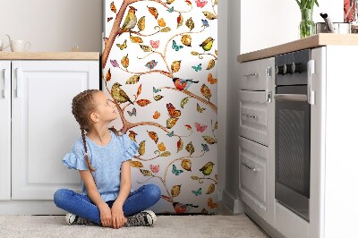Magnetische bedrukte mat Vogels op de tak