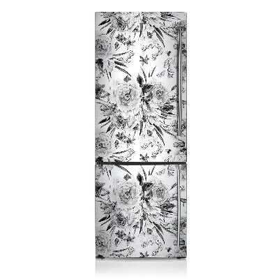 Koelkast magneet Boeketten van grijze bloemen