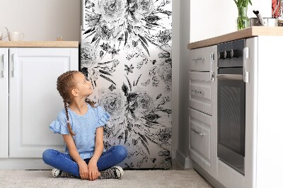 Koelkast magneet Boeketten van grijze bloemen