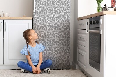 Koelkast magneet Grijze bladeren