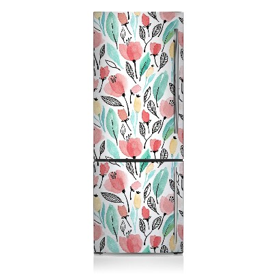 Magnetische bedrukte mat Rode bloemen