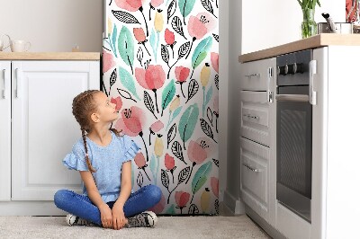 Magnetische bedrukte mat Rode bloemen