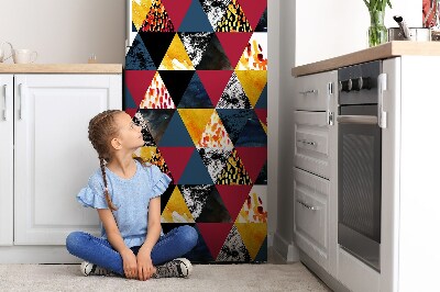 Magnetische bedrukte mat Mozaïekdriehoeken
