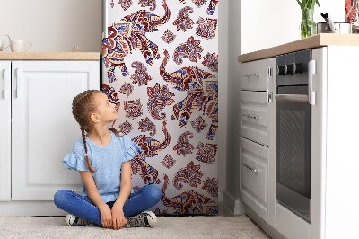 Magnetische bedrukte mat Olifantpatroon paisley