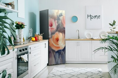 Koelkast magneet Oranje rozen